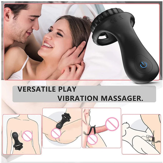 Vibrating Silicone Penis Ring for Couples