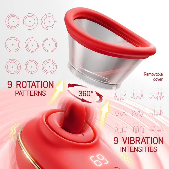 3 Suction 7 Licking & Vibration Clitoris Stimulator Sucking Vibrator for Woman Sex Toy