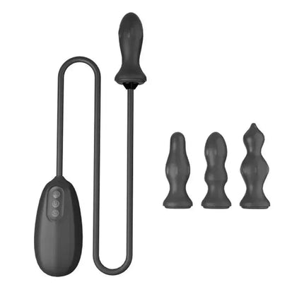 Remote Control Anal Vibrator With Three Heads