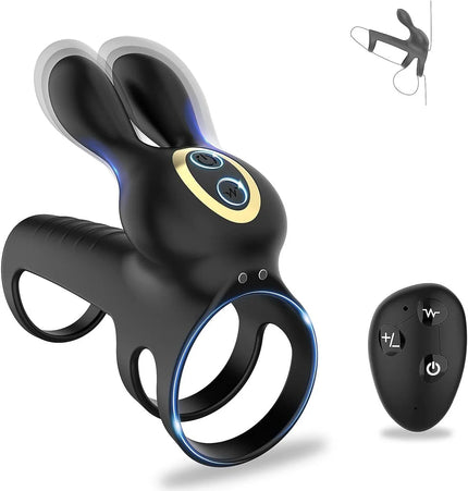 Wireless Remote Control Vibration Triple Penis Rings For Couples