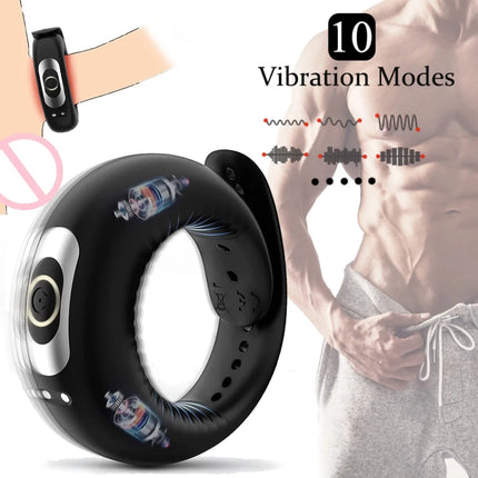 Strong Shock Belt Men's Cock Ring Wheel Delay Ring