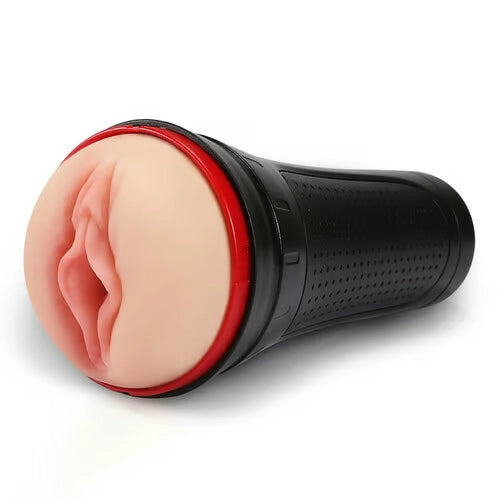 2 IN1 Vibrating & Realistic Vagina Fleshlight Masturbator