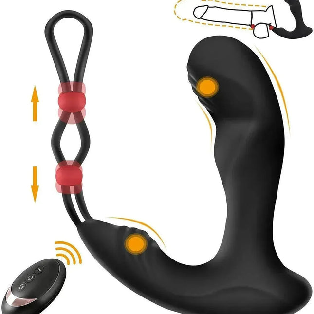 Anal Plug Remote Control Prostate Massager With 9-frequency Vibrating