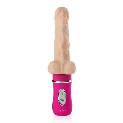 Realistic Auto Thrusting & Heating Vibrating Dildo / Sex Machine