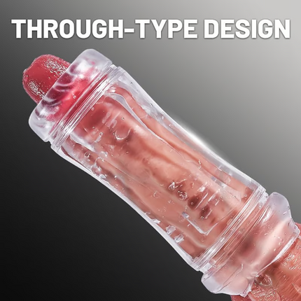 Manual Double-opening Masturbator for Men Anal Oral Stroker