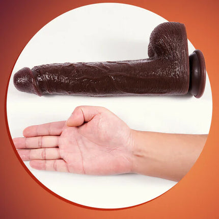 Vibrating Thrusting Thick Long Lifelike Dildo 10.75 Inch