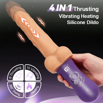 Heating Swing Thrusting Dildo