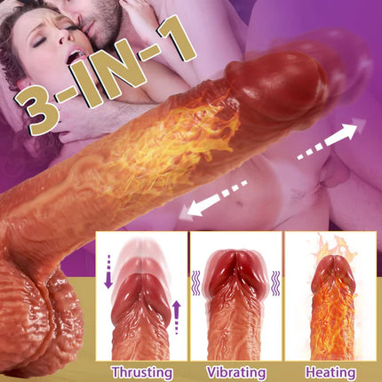 3-in-1 Blush Dildo 9 INCH