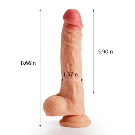 8.5-Inch Rotating Heating Dildo