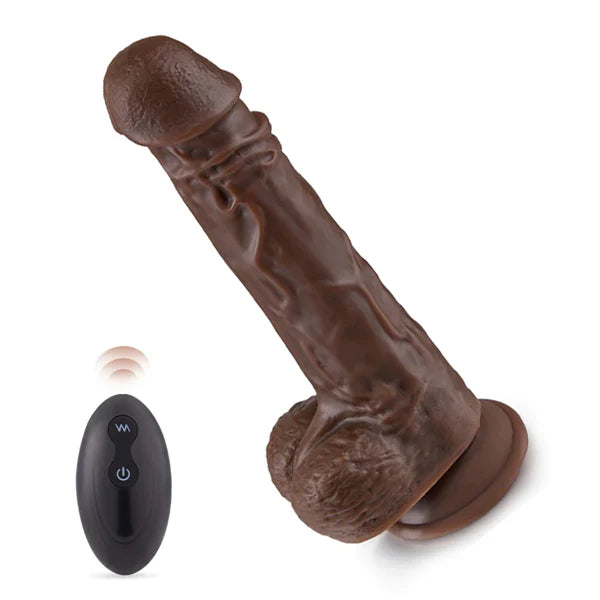 Thrusting Vibrating Heating Dildo