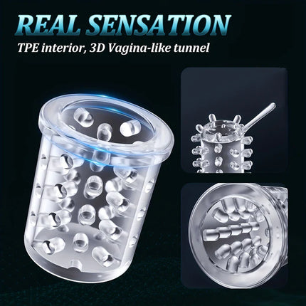 7 Thrusting & Rotating Automatic Male Masturbators Cup