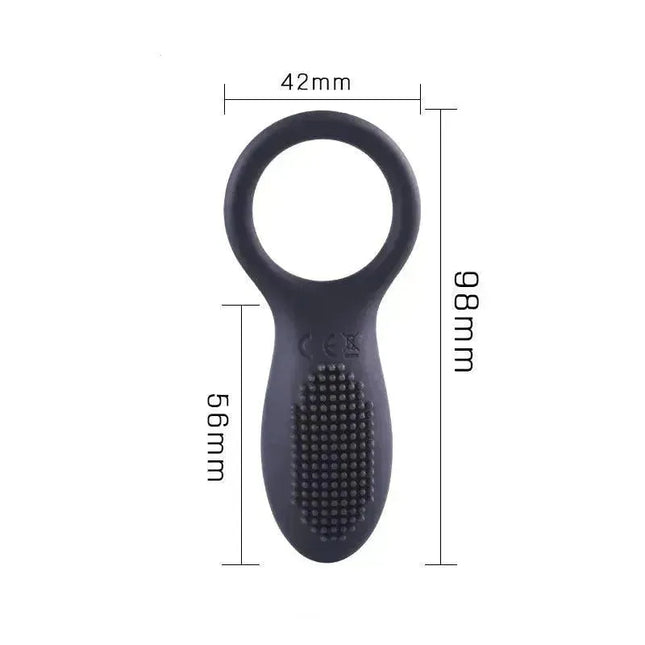 Wireless Remote Control Men's Silicone Vibration Ring