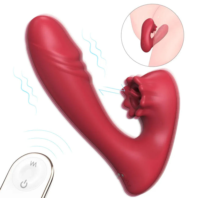 Double Anal G Spot Lick Vagina Clitoris Vibrator