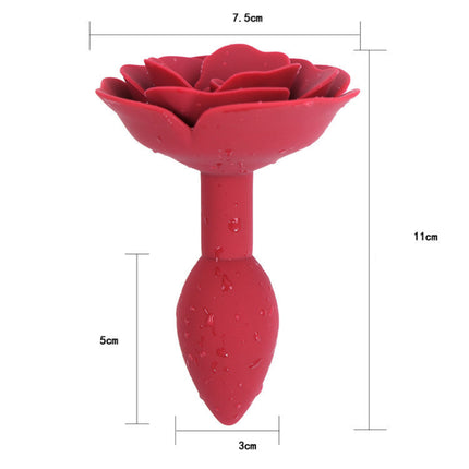 Anal Rose Toy Silicone Rose Butt Plug