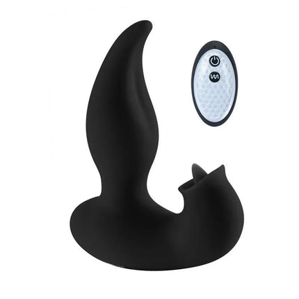 Remote Control Double Tongue Licking Wearable Anal Vibrator