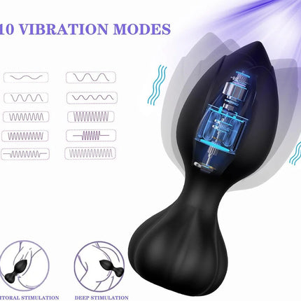 App Remote Control 10 Frequency Anal Vibrator