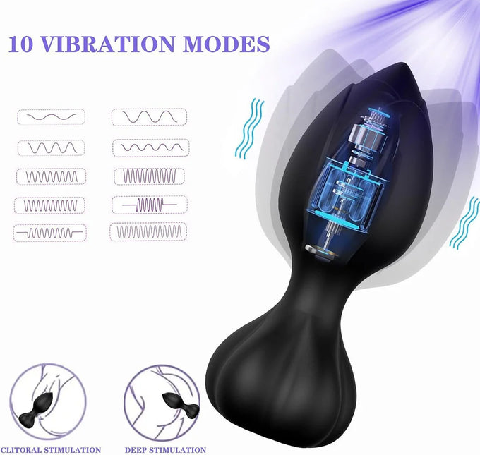 App Remote Control 10 Frequency Anal Vibrator