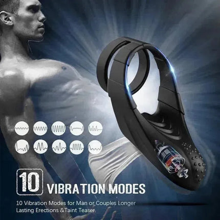 Vibrating Dual Penis Ring