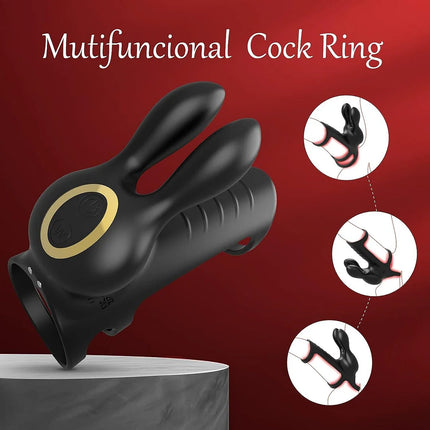 Wireless Remote Control Vibration Triple Penis Rings For Couples