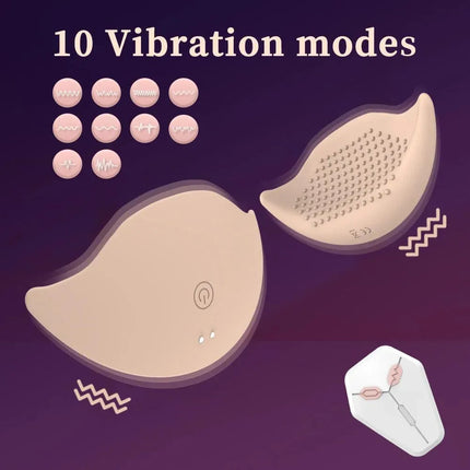 10 Frequency Vibration Nipple Breast Sticker Massager