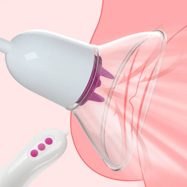 Tongue Licking Vibrator Vaginal Stimulator Breast Massager