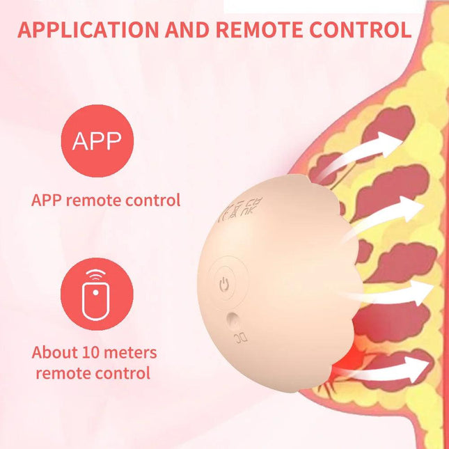 App Remote Control 10 Frquency Vibration Breast Stimulator