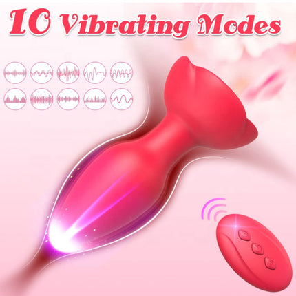 Rose Butt Plug With Wireless Control