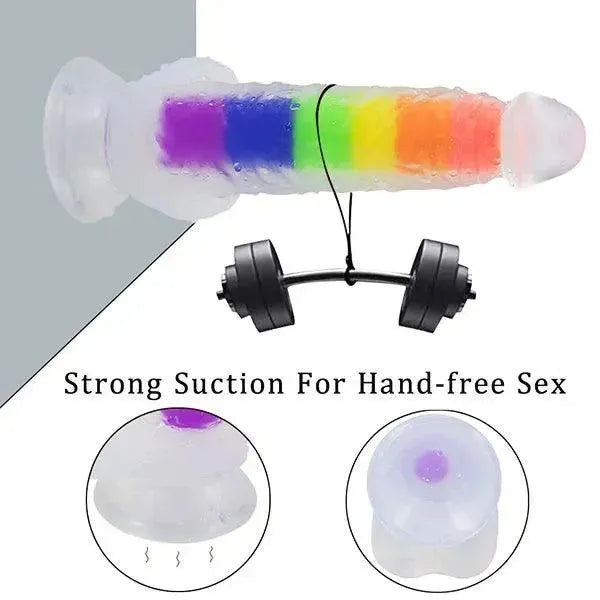 7.48Inch Jelly Rainbow Dildo