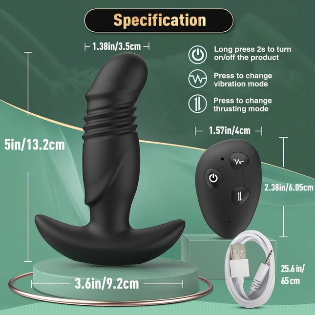 Thrusting & Vibrating Prostate Massager