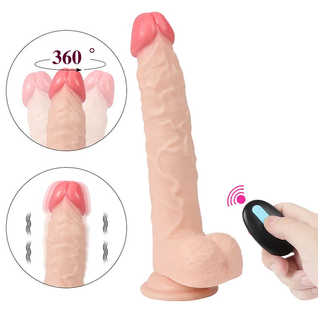 9.05Inch Giant Vibrating Dildo