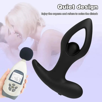 Hollow Heart Shaped Vestibular Vibration Anal Plug Butt Vibrator