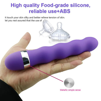 Multi-speed G Spot Vagina Clitoris Anal Plug Dildo Vibrator - SIKXTOA