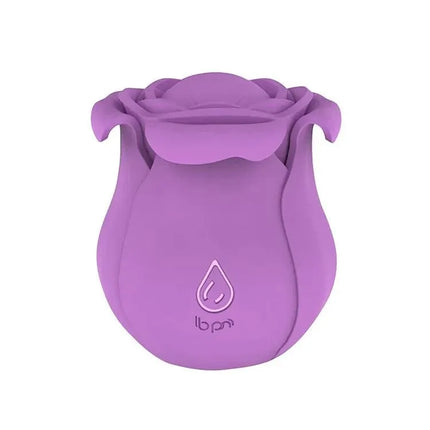 Purple Rose Vibrator Silicone Clitoris With 10 Intense Suction