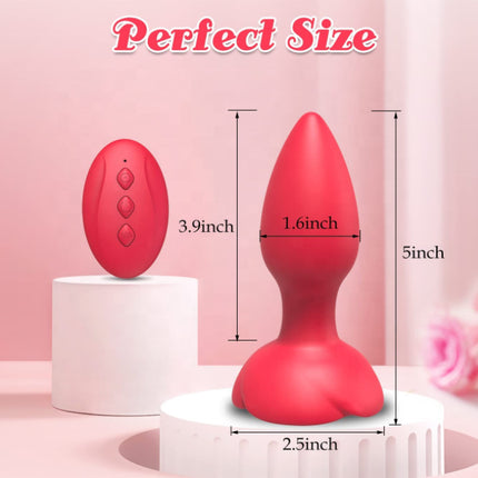 Rose Butt Plug With Wireless Control