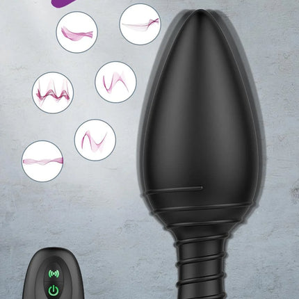 Vibrating Butt Plug, Silicone Rechargeable Anal Vibrator