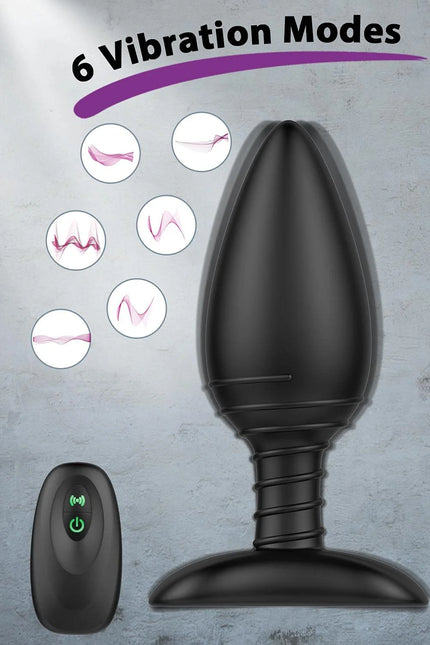 Vibrating Butt Plug, Silicone Rechargeable Anal Vibrator