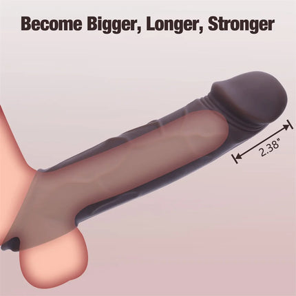 10 Modes Realistic Penis Sleeve Vibrating Cock Sleeve