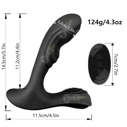 Wireless Remote Control 3-point Stimulating Prostate Vibrator