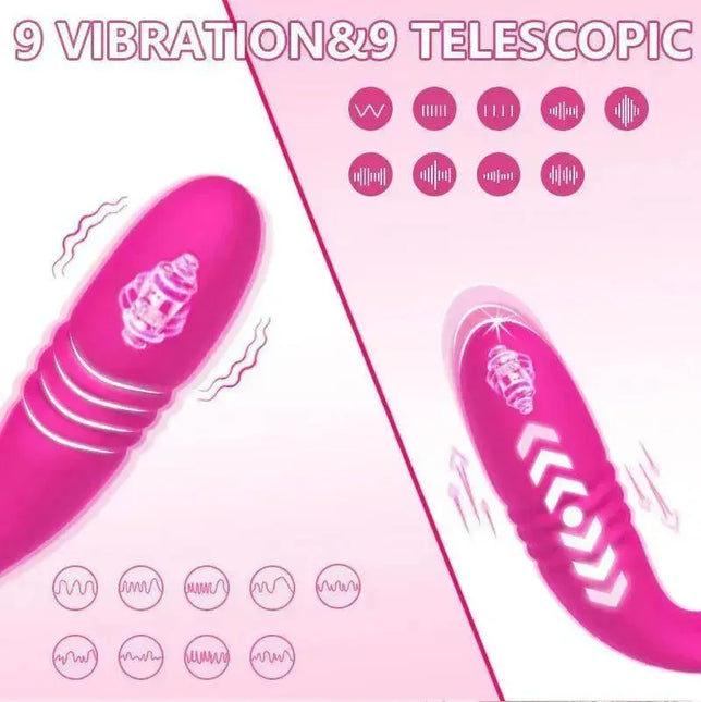 2-in-1 Thrusting Vibrating Prostate Massager With Cock Ring