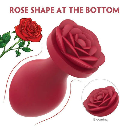 Blooming Silicone Rose Butt Plug Toy Set