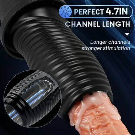 360° Wrapped 7 Rotating Vibrating Handheld Masturbation Cup