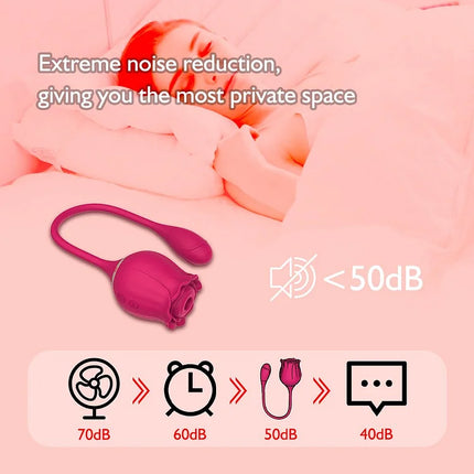 Rose Vibrators Sucker Oral Vagina Sucking Vibrator