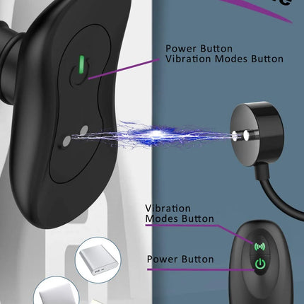 Vibrating Butt Plug, Silicone Rechargeable Anal Vibrator