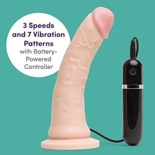 Lifelike Lover Ultra Vibrating Dildo Harness Kit – 7 Inch Suction Cup Dildo – Wired Remote Control Vibrator For Women – Realistic Dildo Adult Sex Toy – 10 Vibration Functions