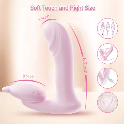 SIKXTOA 3 IN 1 G Spot Wearable Vibrator, App Control Long Distance Vibrator, 8+3 Vibrations and 3 Speeds