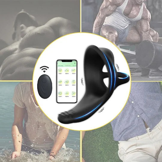 App & Wireless Remote Control Vibration Cock Ring & Prostate Massager