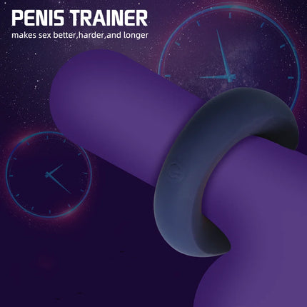 Penis Ring Vibrator Delayed Ejaculation Cock Ring Remote Control Male Masturbator