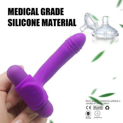 Finger Sleeve Vibrator With 10 Powerful Vibration Vaginal Massager Clitoris Stimulator