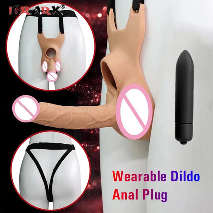 Wearable Hollow Strap On Dildo Panties