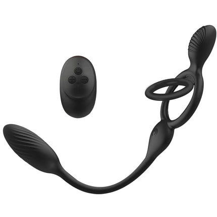 Wireless Remote Control Double Penis Rings Vibrating Egg For Couples